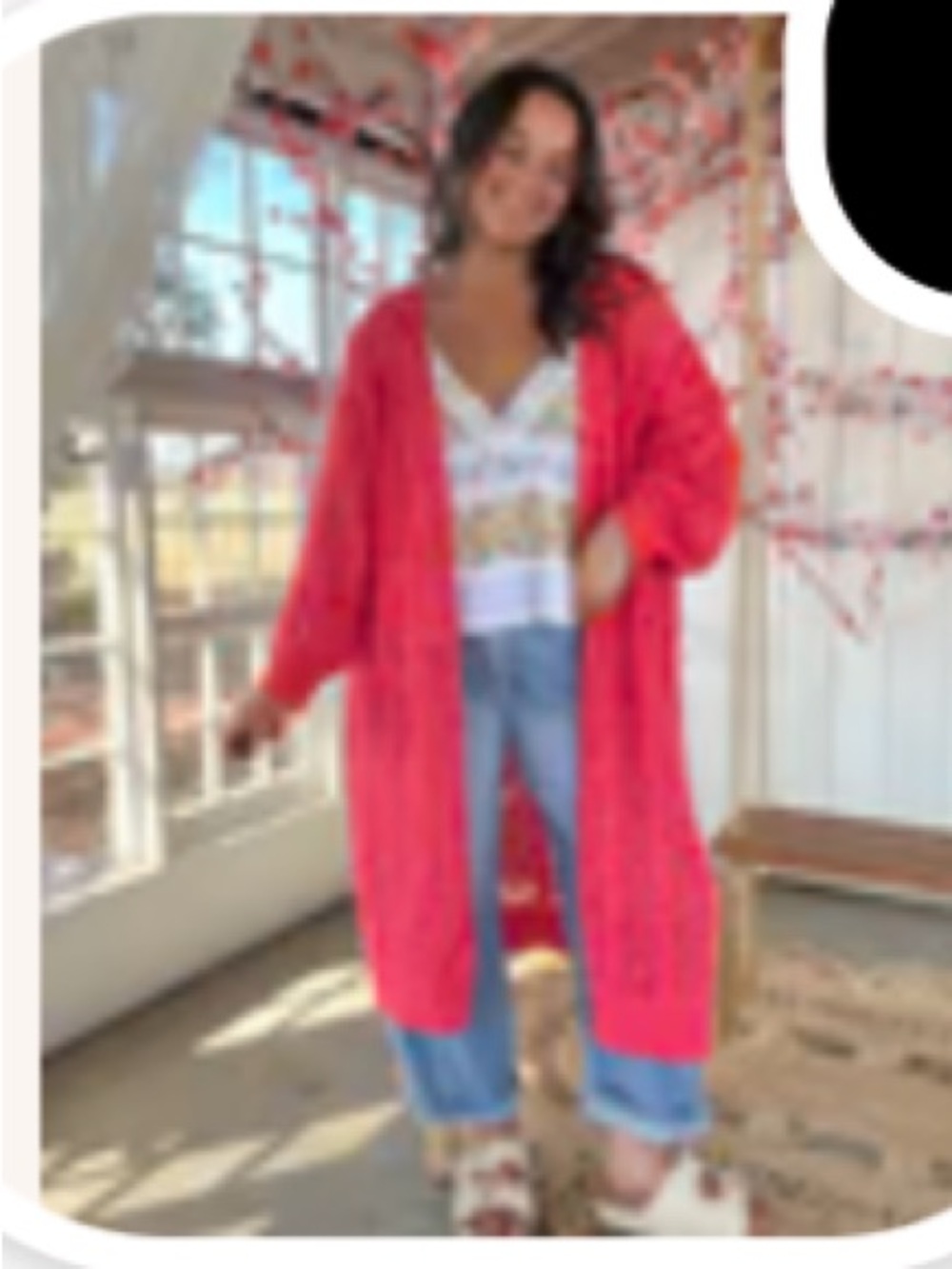 POL sunset knit cardigan